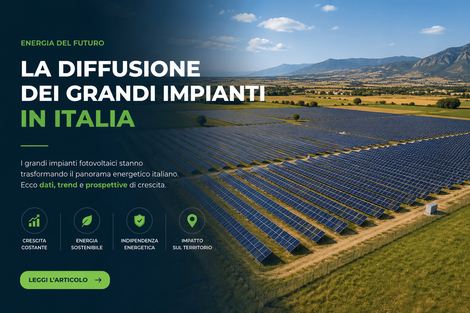 impianto fotovoltaico industriale in Italia