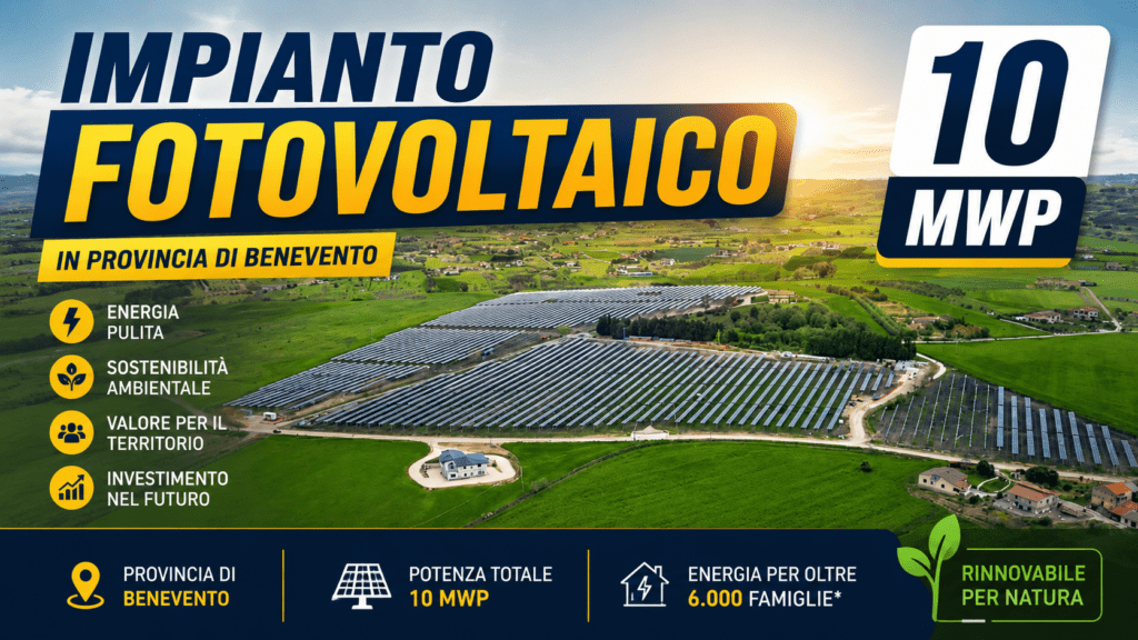 Impianto Fotovoltaico 10 MW con Sistema ad Inseguimento Solare