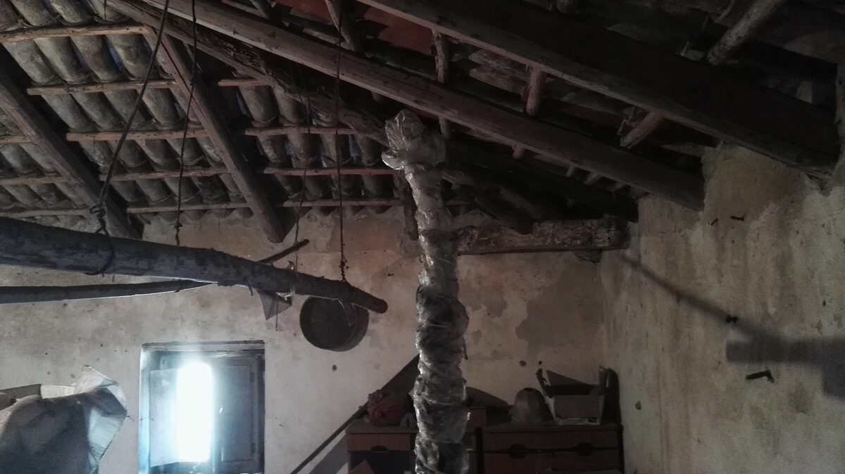 Struttura lignea originaria del sottotetto