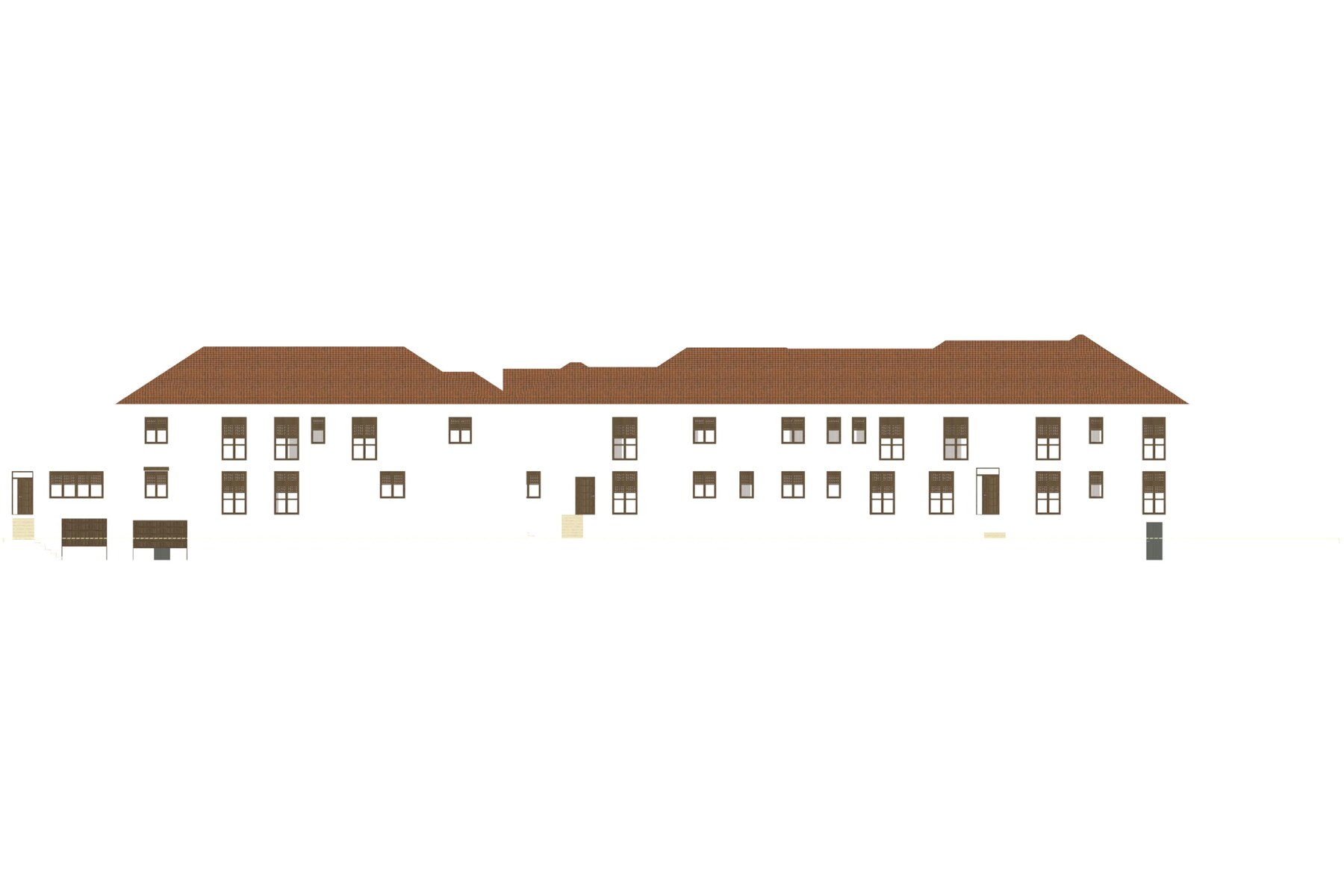 Prospetto architettonico di progetto del Condominio Vignagrande