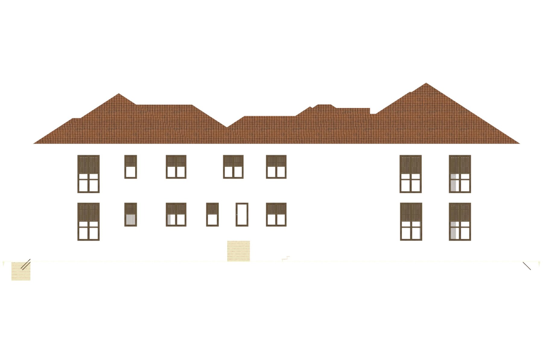 Secondo prospetto architettonico del Condominio Vignagrande